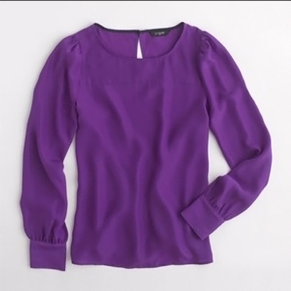J. Crew Factory PURPLE blouse